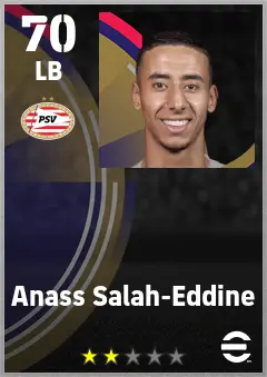 Anass Salah-Eddine eFootball 2026 player card — 70 OVR LB