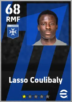 Lasso Coulibaly eFootball 2026 player card — 68 OVR RMF