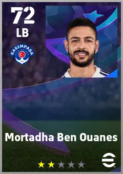 Mortadha Ben Ouanes eFootball 2026 player card — 72 OVR LB