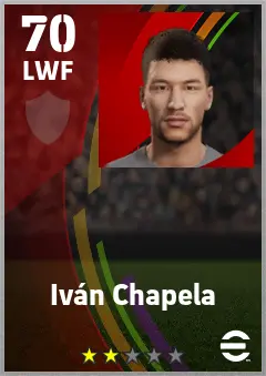 Ivan Chapela eFootball 2026 player card — 68 OVR LWF