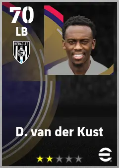 D. van der Kust eFootball 2026 player card — 70 OVR LB