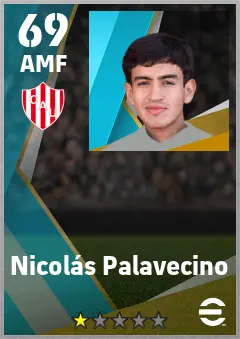 Nicolas Palavecino eFootball 2026 player card — 69 OVR AMF