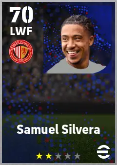 Samuel Silvera eFootball 2026 player card — 70 OVR LWF
