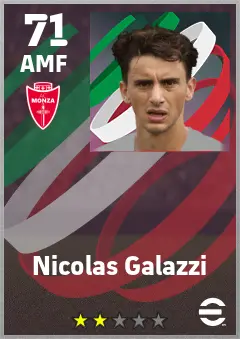 Nicolas Galazzi eFootball 2026 player card — 71 OVR AMF