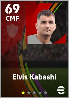 Elvis Kabashi eFootball 2026 player card — 69 OVR CMF