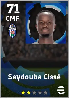 Seydouba Cisse eFootball 2026 player card — 71 OVR CMF