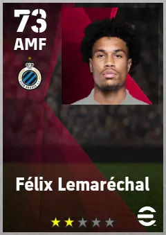 Felix Lemarechal eFootball 2026 player card — 73 OVR AMF