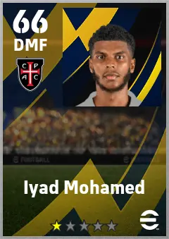 Iyad Mohamed eFootball 2026 player card — 66 OVR DMF