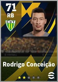 Rodrigo Conceicao eFootball 2026 player card — 71 OVR RB