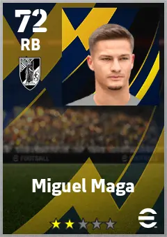 Miguel Maga eFootball 2026 player card — 72 OVR RB