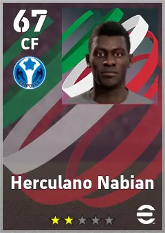 Herculano Nabian eFootball 2026 player card, 67 OVR CF