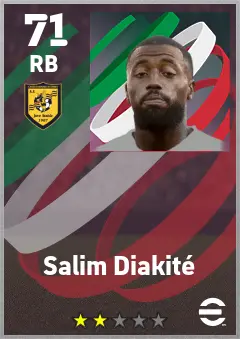 Salim Diakite eFootball 2026 player card — 71 OVR RB