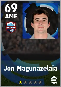 Jon Magunazelaia eFootball 2026 player card — 69 OVR AMF