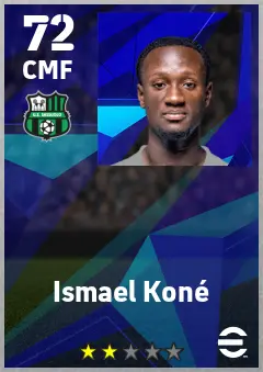 Ismael Kone eFootball 2026 player card — 72 OVR CMF