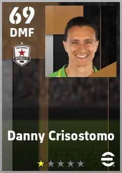 Danny Crisostomo eFootball 2026 player card — 69 OVR DMF