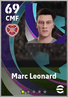 Marc Leonard eFootball 2026 player card — 69 OVR CMF