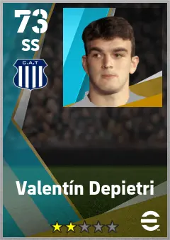 Valentin Depietri eFootball 2026 player card — 73 OVR SS