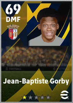 Jean-Baptiste Gorby eFootball 2026 player card — 69 OVR DMF