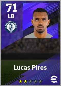 Lucas Pires eFootball 2026 player card — 71 OVR LB