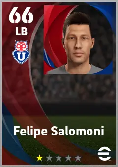 Felipe Salomoni eFootball 2026 player card — 66 OVR LB
