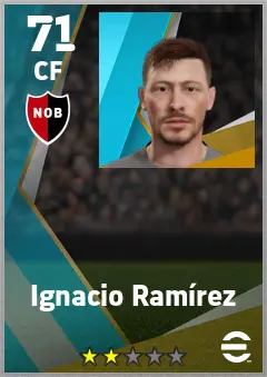 Ignacio Ramirez eFootball 2026 player card — 71 OVR CF