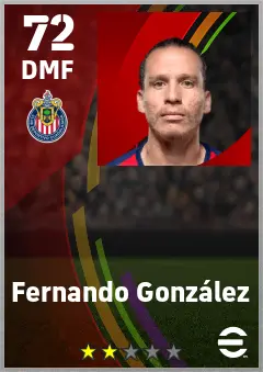 Fernando Gonzalez eFootball 2026 player card — 72 OVR DMF
