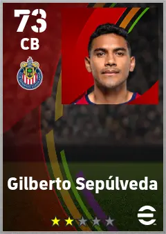 Gilberto Sepulveda eFootball 2026 player card — 73 OVR CB