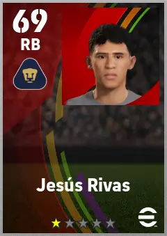 Jesus Rivas eFootball 2026 player card — 69 OVR RB
