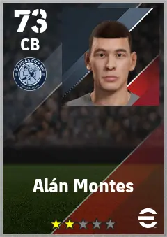 Alan Montes eFootball 2026 player card — 73 OVR CB
