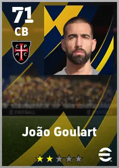 Joao Goulart eFootball 2026 player card — 71 OVR CB