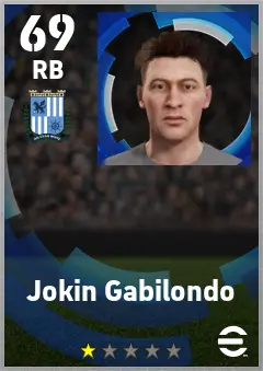 Jokin Gabilondo eFootball 2026 player card — 69 OVR RB