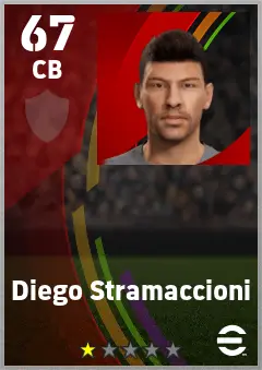 Diego Stramaccioni eFootball 2026 player card — 67 OVR CB