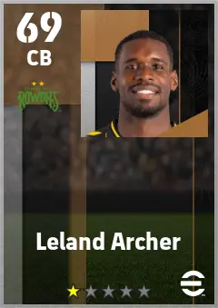 Leland Archer eFootball 2026 player card — 69 OVR CB