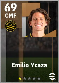 Emilio Ycaza eFootball 2026 player card — 69 OVR CMF