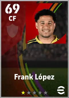 Frank Lopez eFootball 2026 player card — 69 OVR CF