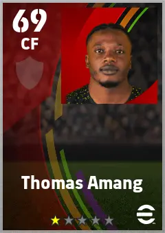 Thomas Amang eFootball 2026 player card — 69 OVR CF
