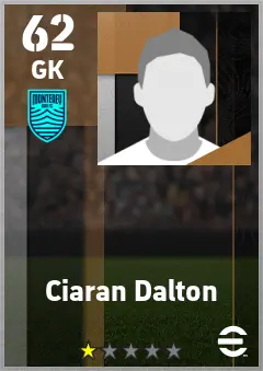 Ciaran Dalton eFootball 2026 player card — 62 OVR GK