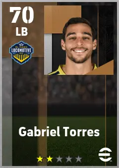 Gabriel Torres eFootball 2026 player card — 70 OVR LB