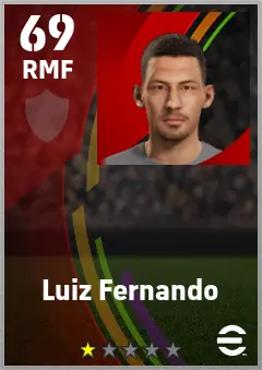 Luiz Fernando eFootball 2026 player card — 69 OVR RMF