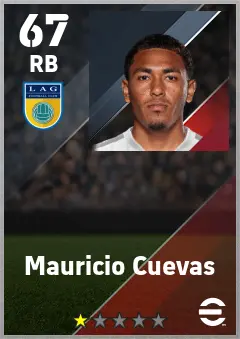 Mauricio Cuevas eFootball 2026 player card — 67 OVR RB