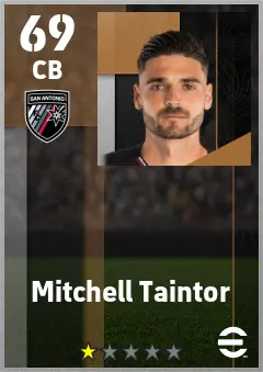 Mitchell Taintor eFootball 2026 player card — 69 OVR CB