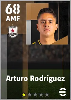 Arturo Rodriguez eFootball 2026 player card — 68 OVR AMF