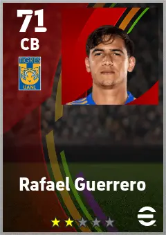 Rafael Guerrero eFootball 2026 player card — 71 OVR CB