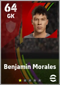 Benjamin Morales eFootball 2026 player card — 64 OVR GK