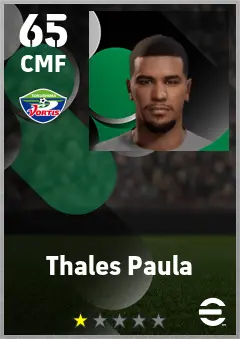Thales Paula eFootball 2026 player card — 65 OVR CMF