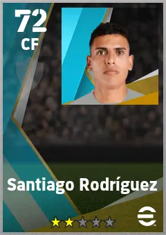 Santiago Rodriguez eFootball 2026 player card — 72 OVR CF