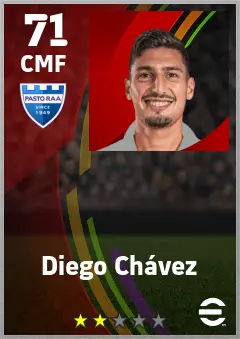 Diego Chavez eFootball 2026 player card — 71 OVR CMF
