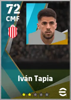 Ivan Tapia eFootball 2026 player card — 72 OVR CMF