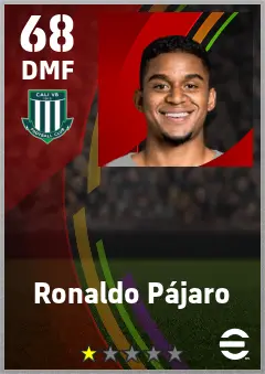 Ronaldo Pajaro eFootball 2026 player card — 68 OVR DMF