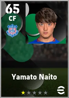 Yamato Naito eFootball 2026 player card — 65 OVR CF